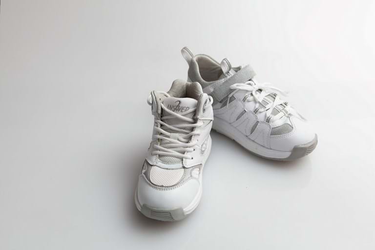 White High Top and Speed Lacer runners